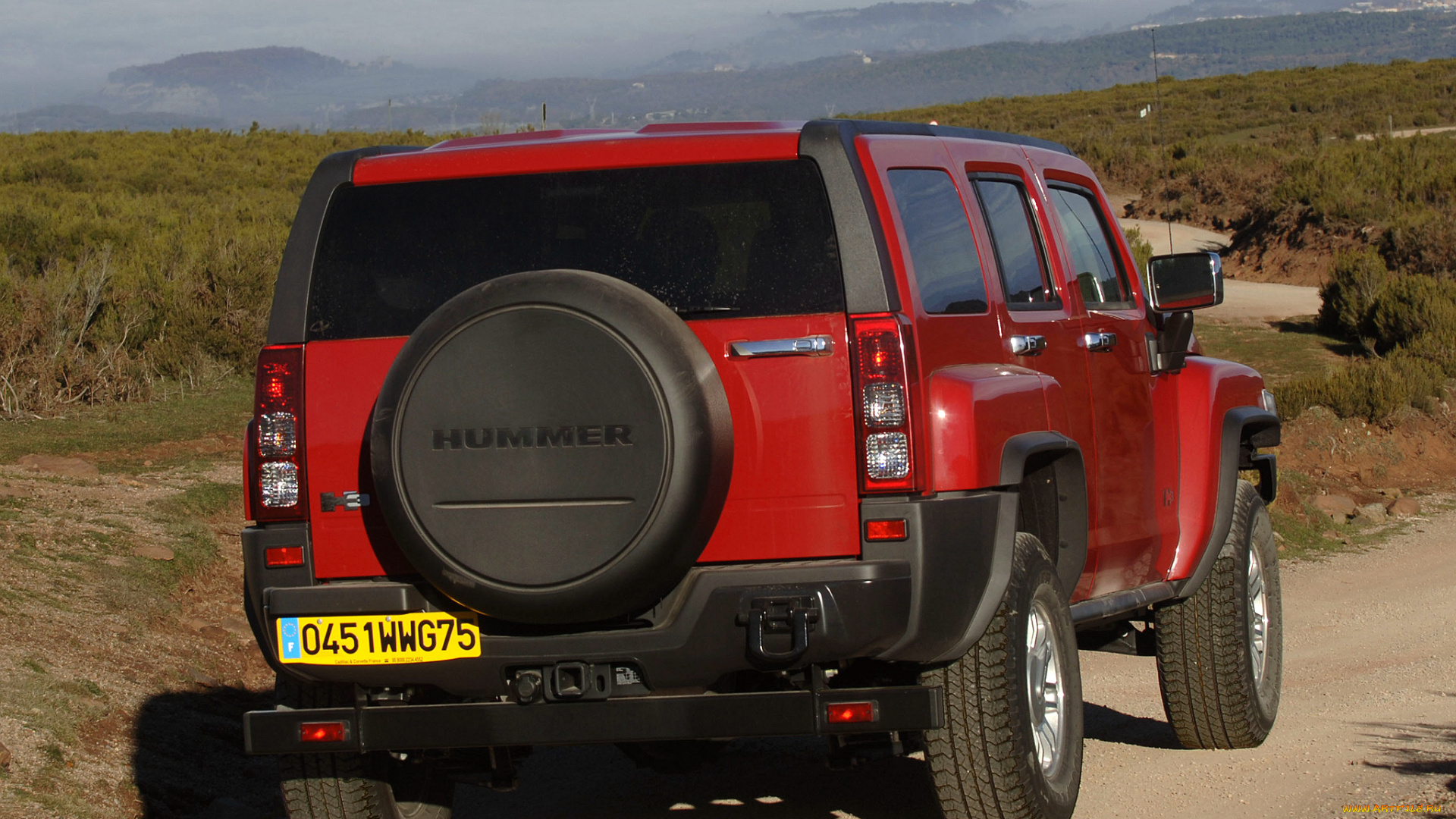 автомобили, hummer, h3, eu-spec, красный