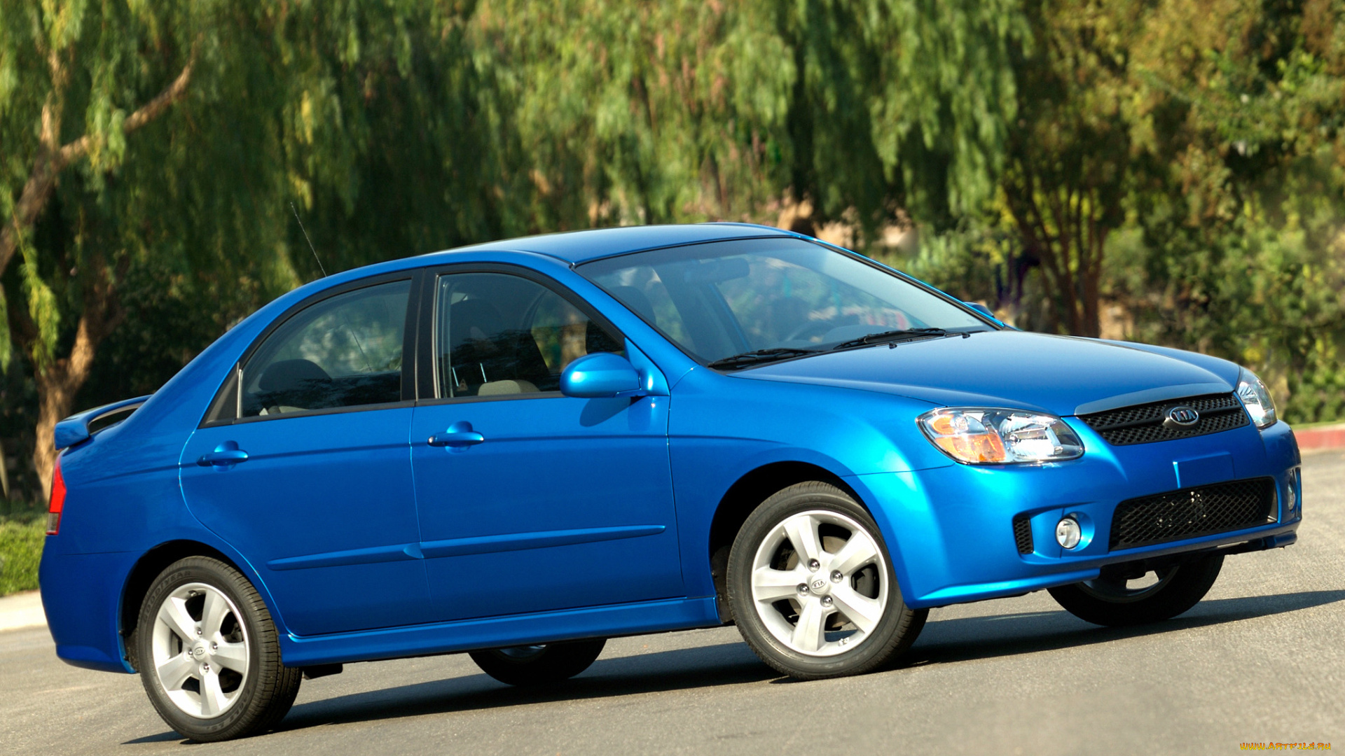 автомобили, kia, spectra, ld, синий