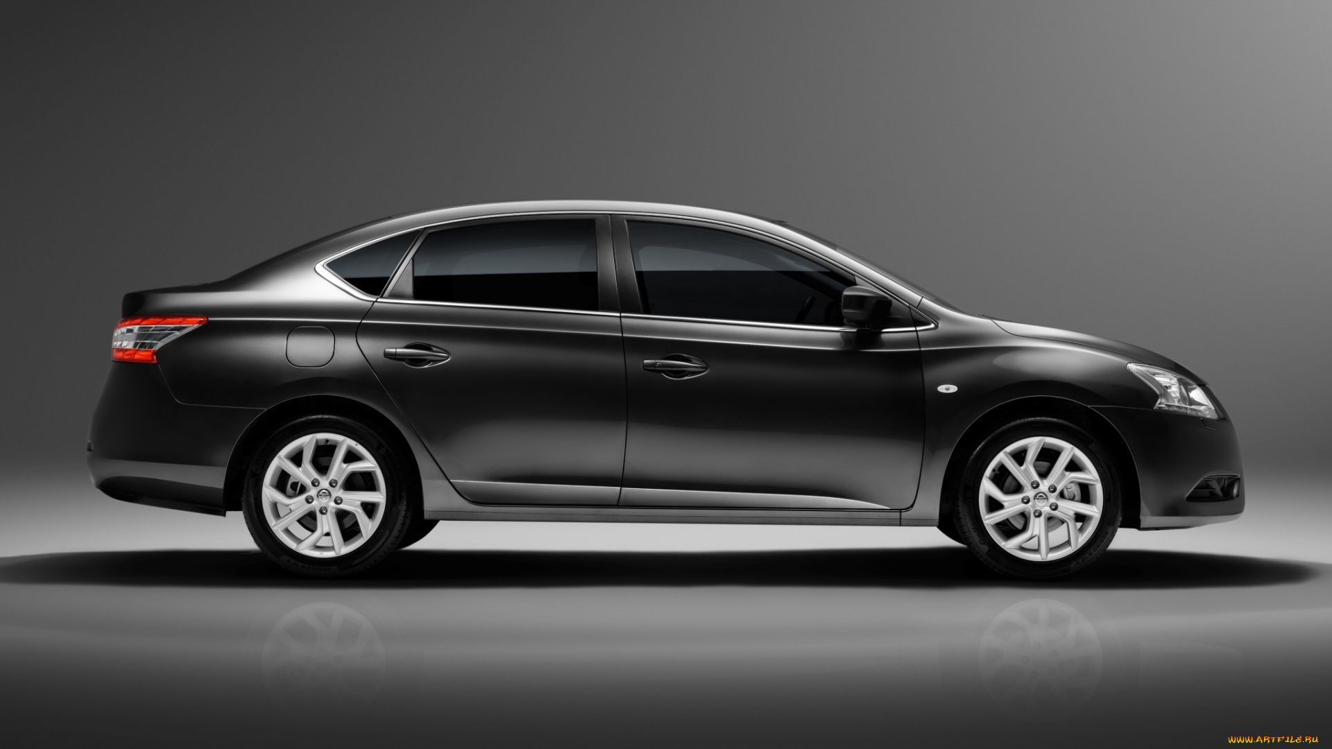 автомобили, nissan, datsun, b17, ru-spec, sentra, темный, 2014г