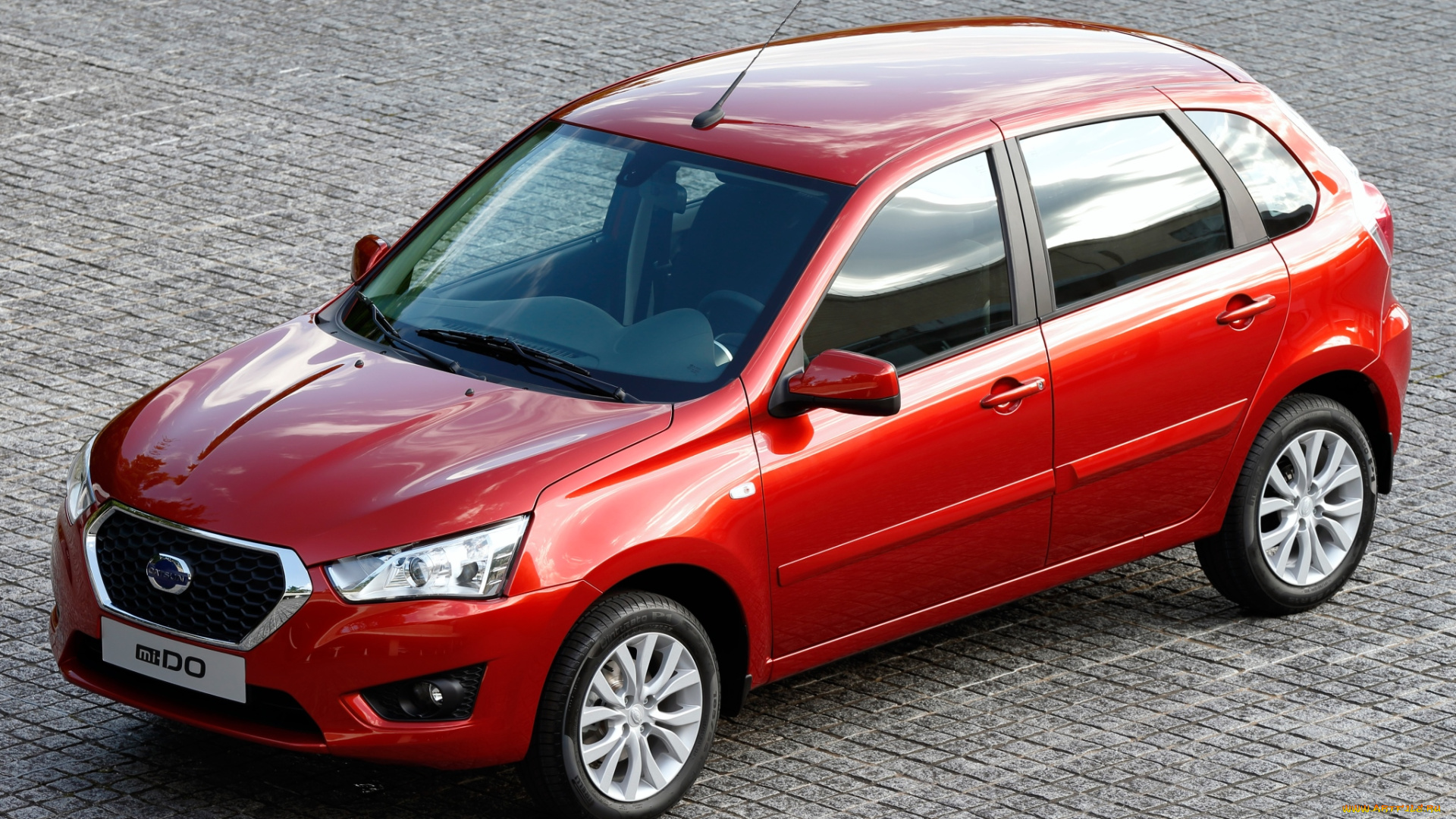 автомобили, nissan, datsun, красный, 2014г, mi-do