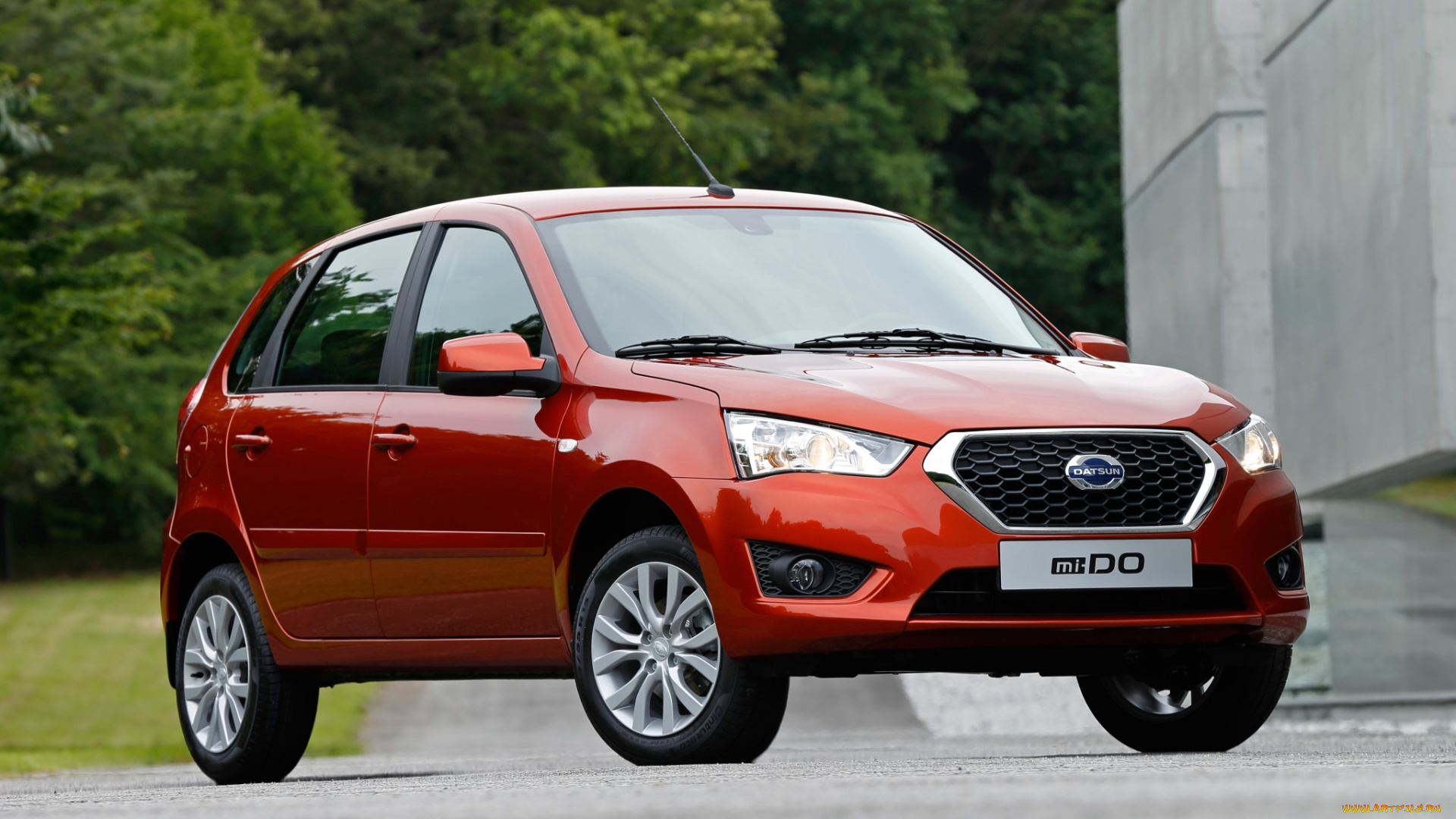 автомобили, nissan, datsun, красный, 2014г, mi-do