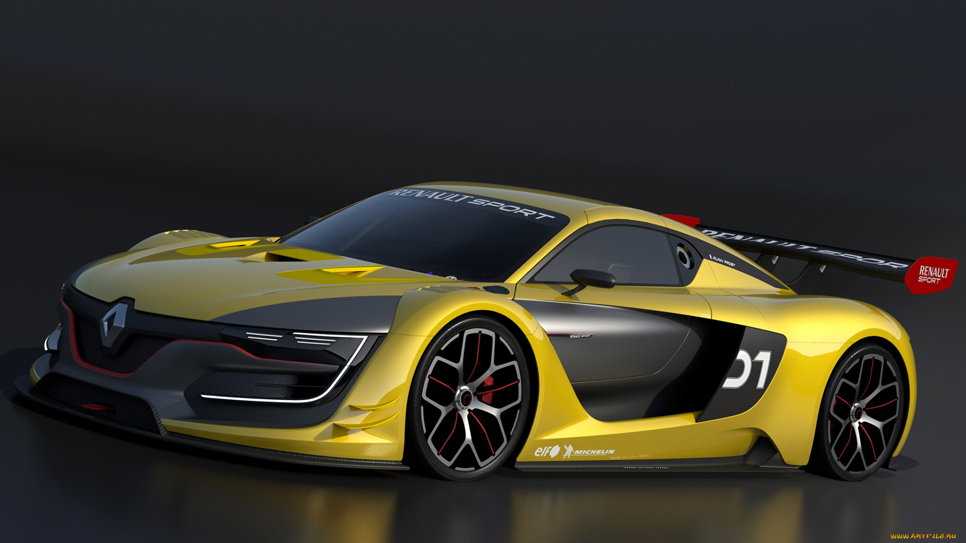 автомобили, renault, желтый, 2014г, r-s, sport