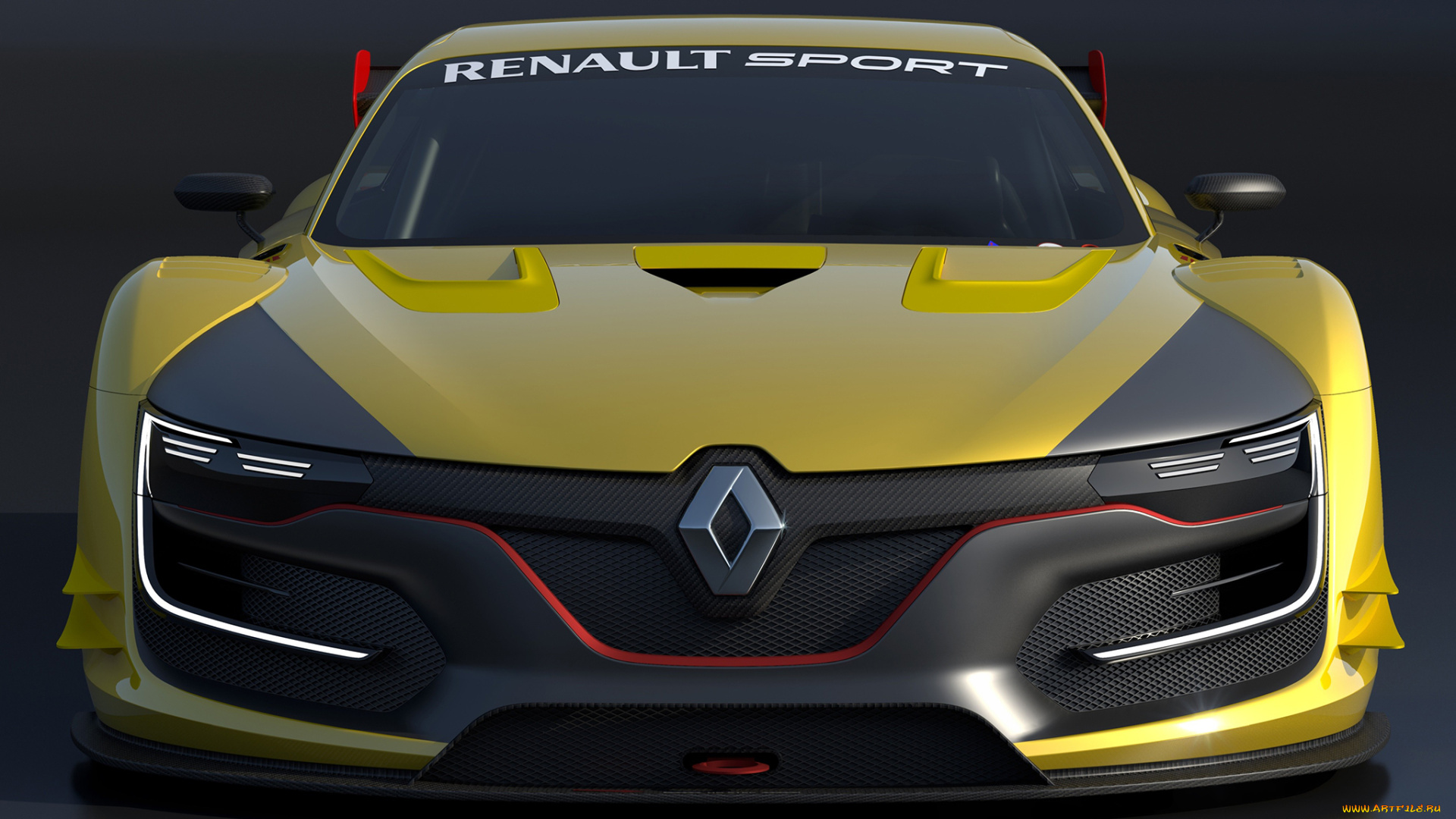 автомобили, renault, желтый, 2014г, sport, r-s
