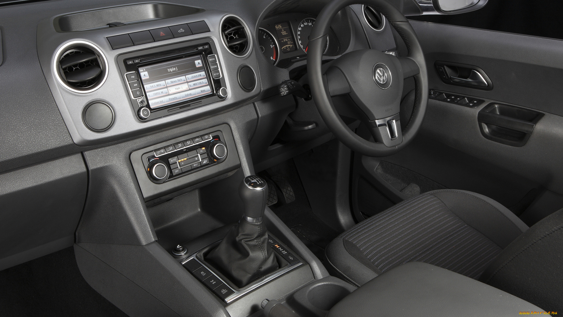 автомобили, спидометры, торпедо, 2010г, au-spec, highline, cab, double, amarok, volkswagen, темный