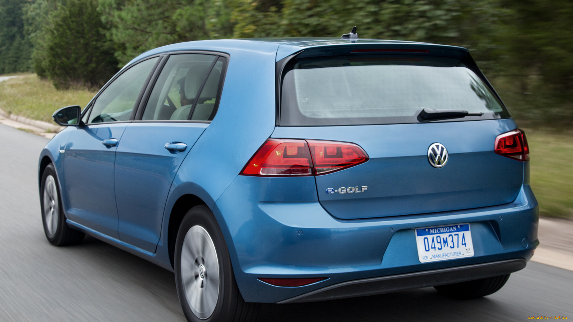 автомобили, volkswagen, 2015г, e-golf, us-spec, typ, 5g, синий