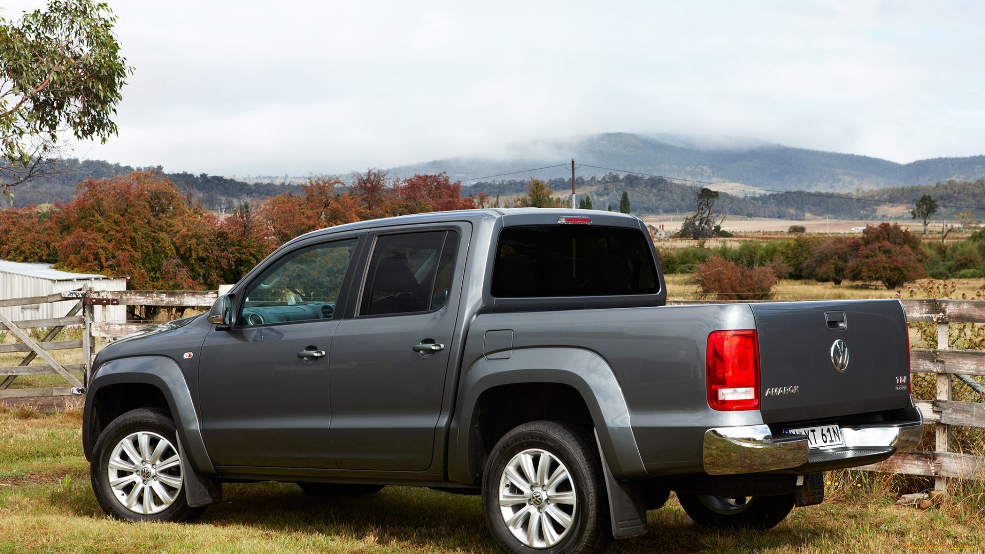 автомобили, volvo, темный, 2010г, au-spec, highline, cab, double, amarok, volkswagen