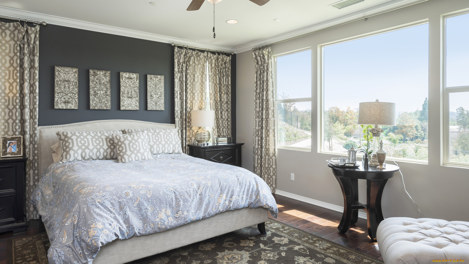 интерьер, спальня, кровать