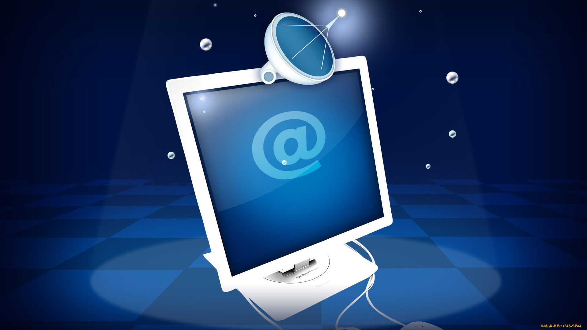 компьютеры, -unknown, , разное, монитор, стол, антенна, экран, мышка, собака, интернет