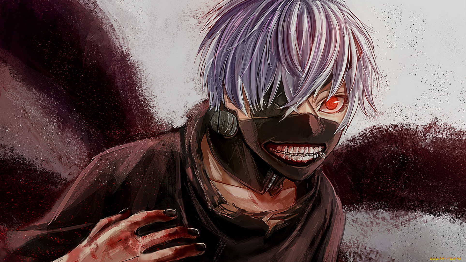 аниме, tokyo, ghoul, kaneki, ken, токийский, гуль, маска, парень