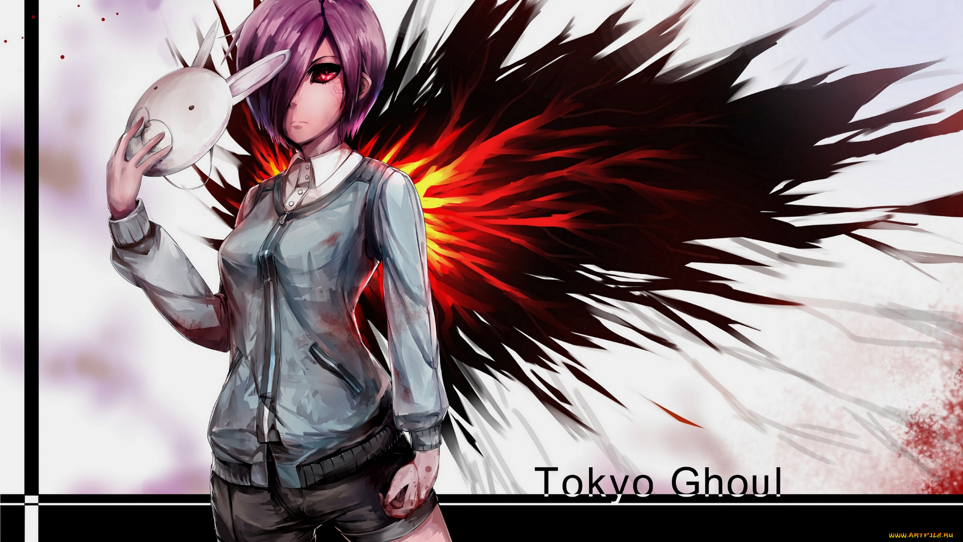 аниме, tokyo, ghoul, kirishima, touka, tokyo, ghoul, токийский, монстр, девушка