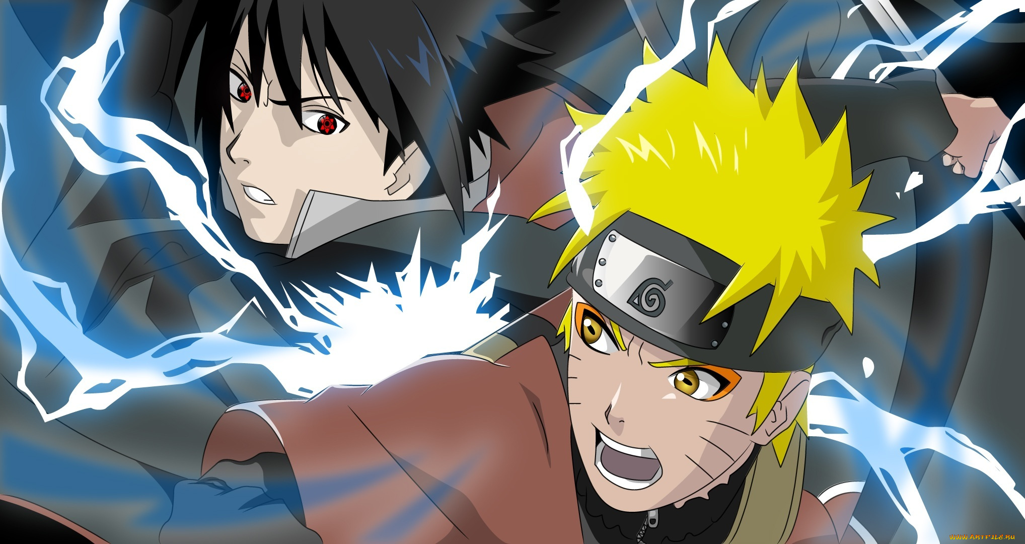 аниме, naruto, чидори, sasuke, uchiha, uzumaki