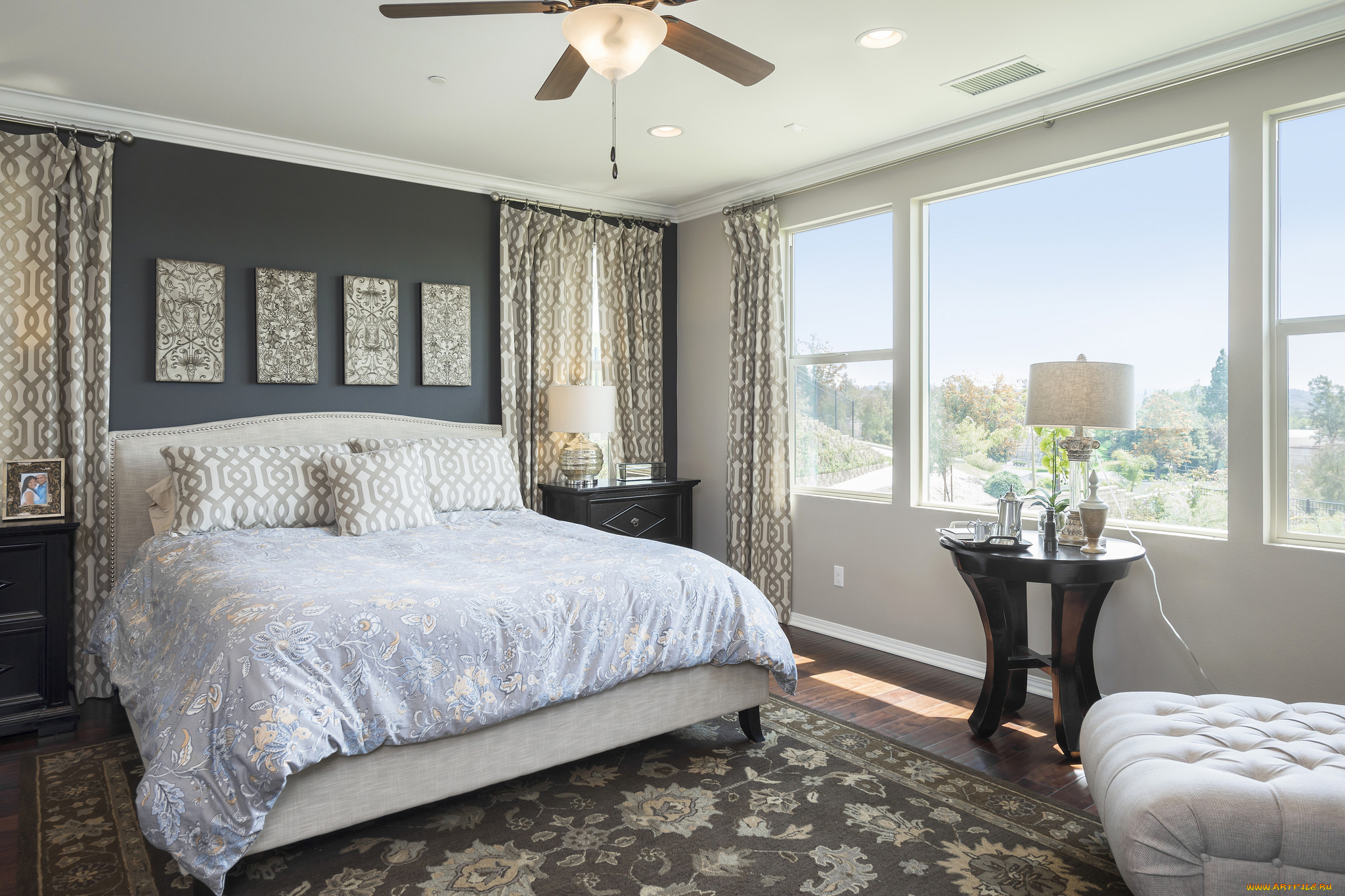 интерьер, спальня, кровать