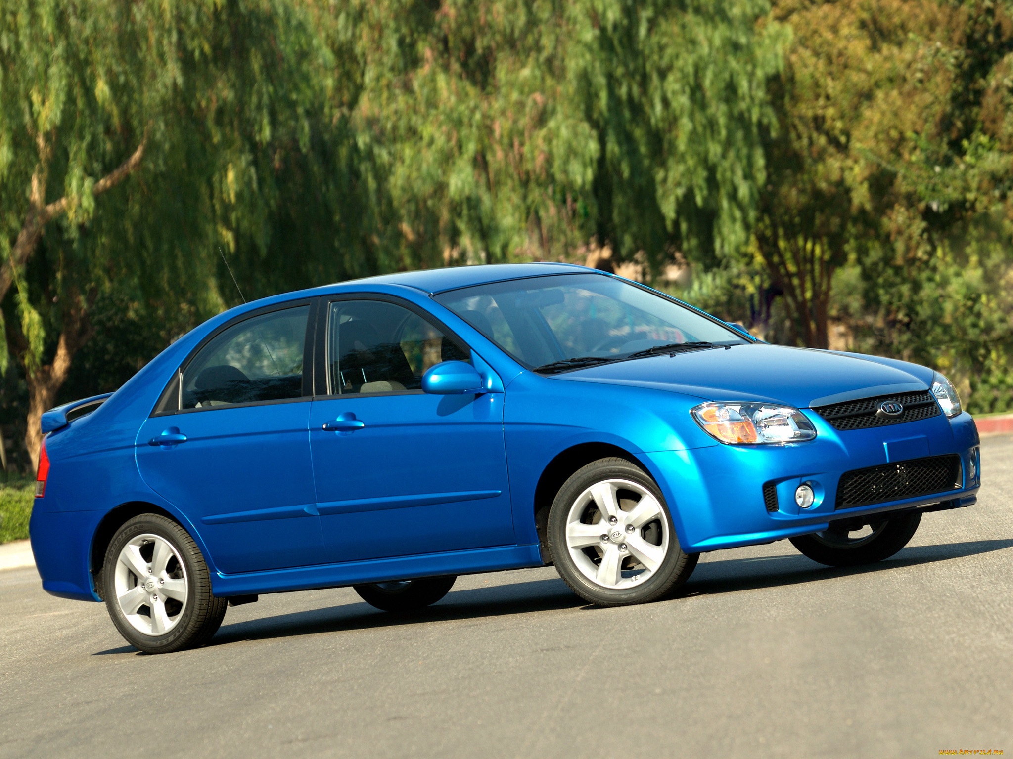 автомобили, kia, spectra, ld, синий