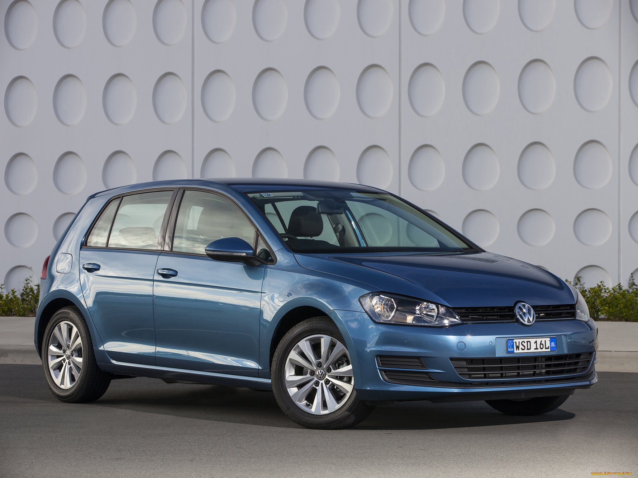 автомобили, volkswagen, 5-door, golf, tsi, bluemotion, синий, 2013г, typ, 5g, au-spec