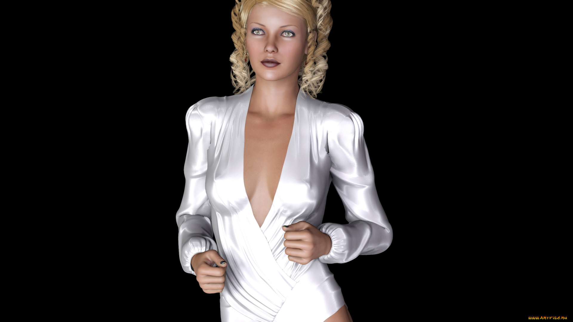 3д, графика, люди, , people, девушка, взгляд, фон