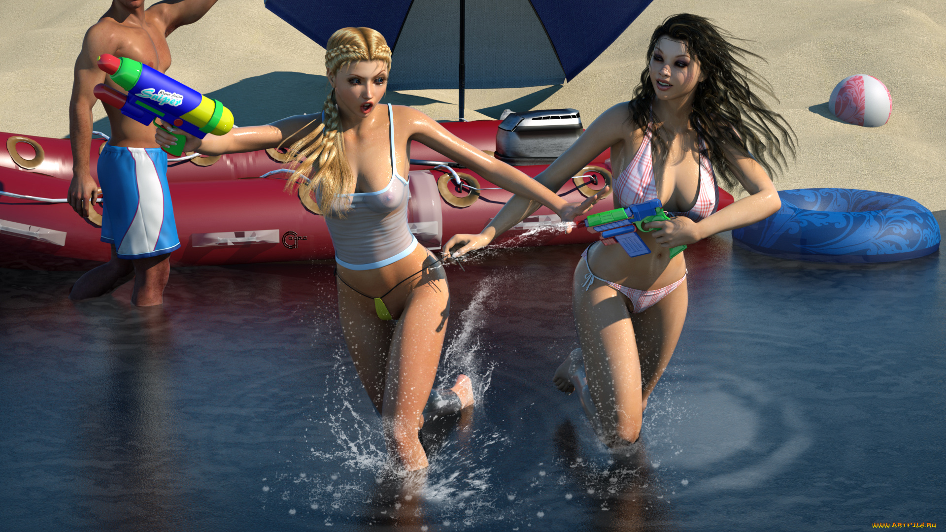 3д, графика, люди, , people, взгляд, девушка, фон