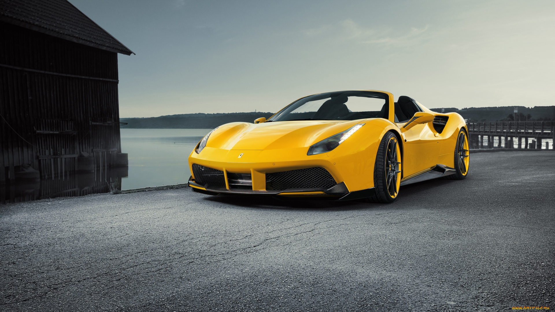 автомобили, ferrari, 488, rosso, novitec, 2016г, spider