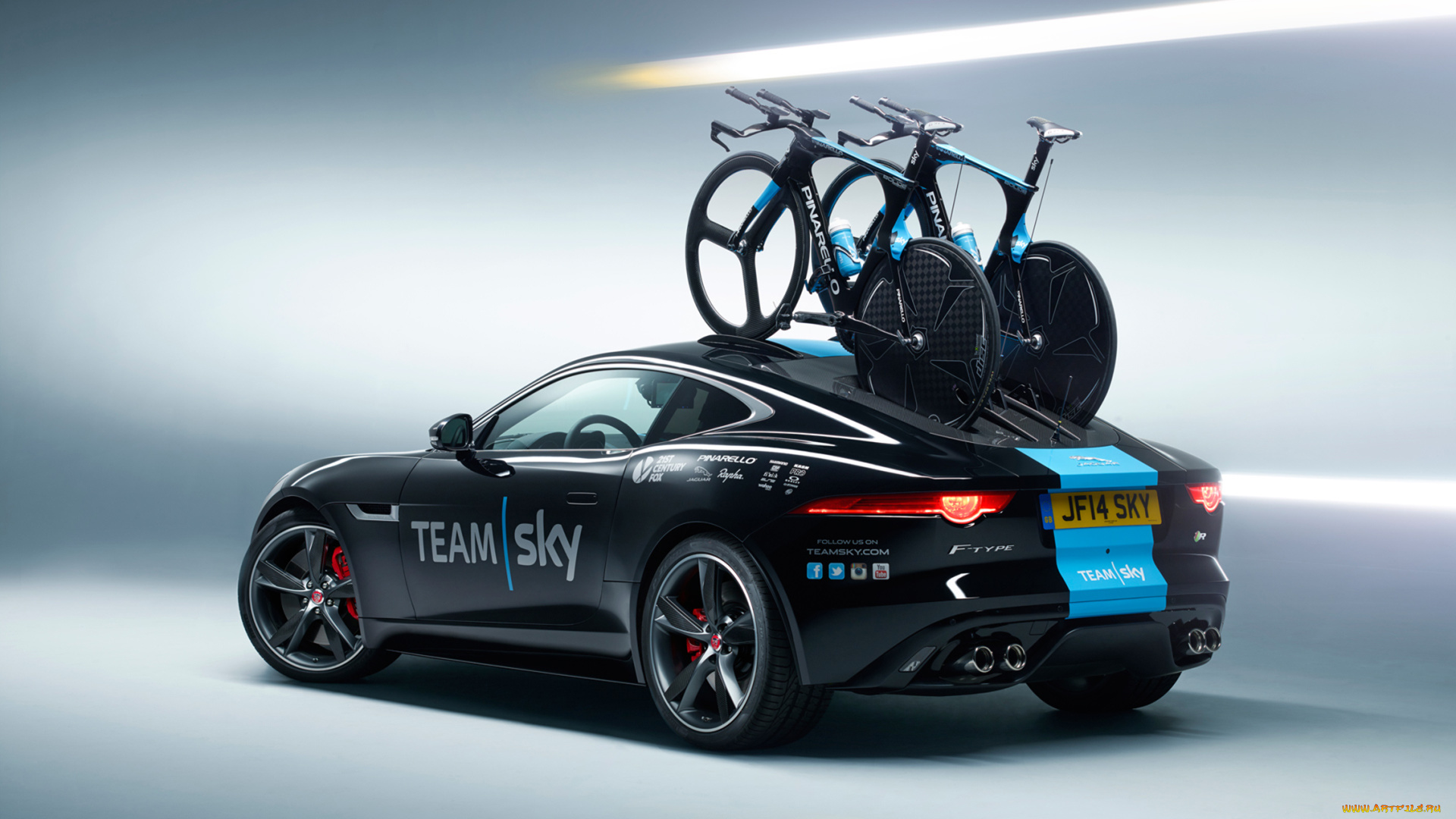 jaguar, f-type, team, sky, concept, 2014, автомобили, jaguar, 2014, team, sky, f-type, concept