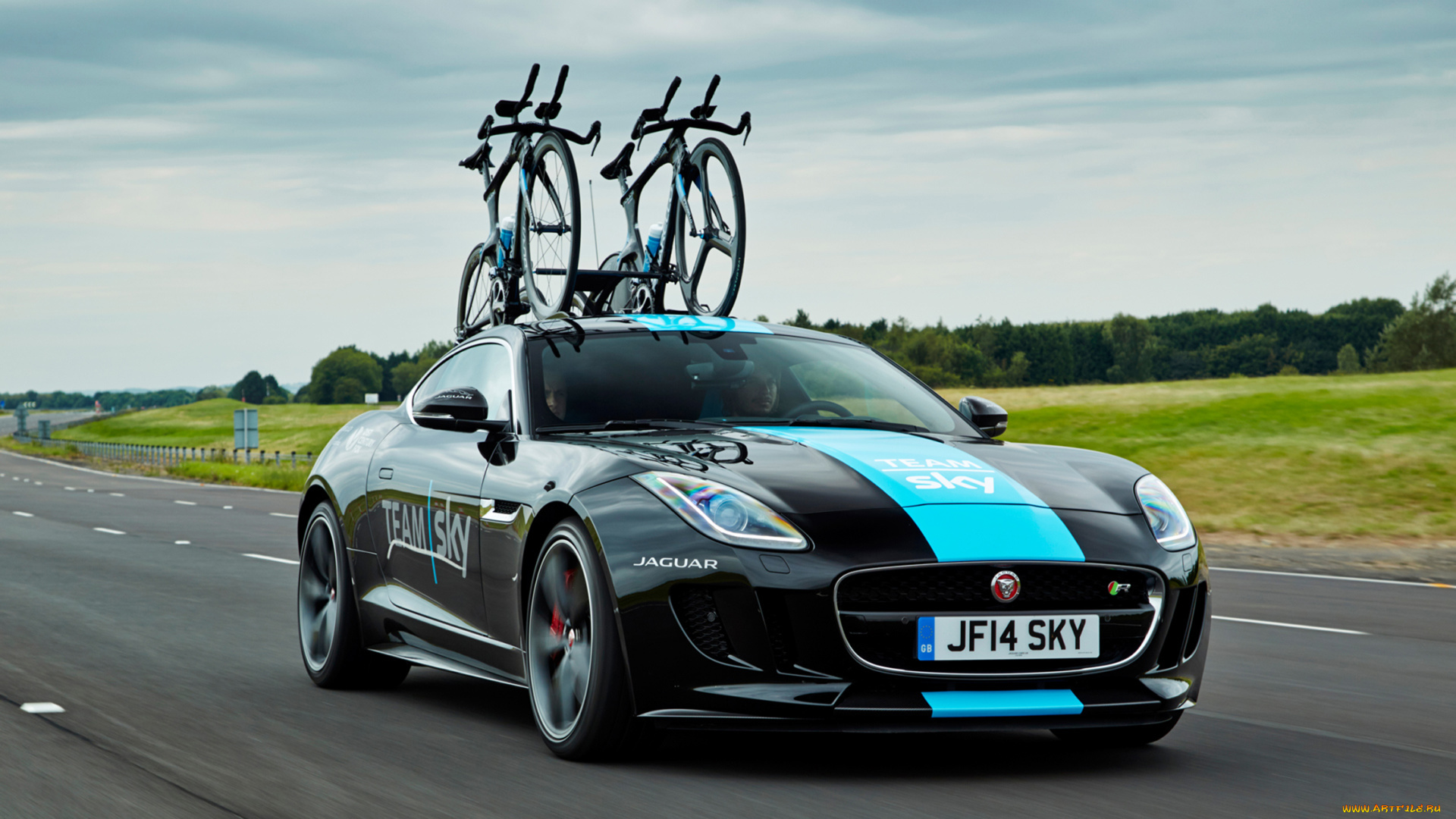 jaguar, f-type, team, sky, concept, 2014, автомобили, jaguar, team, sky, concept, 2014, f-type