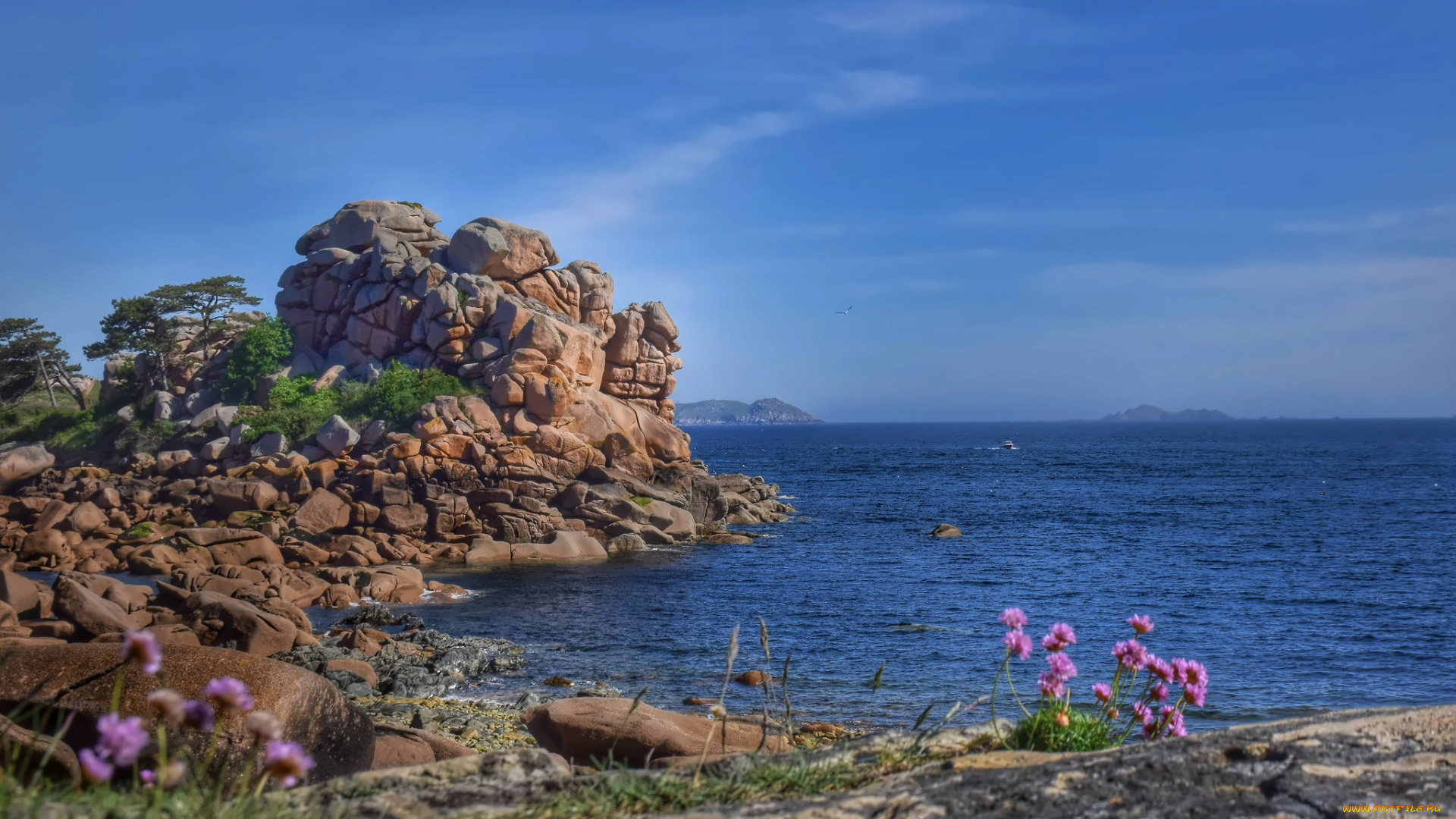 природа, побережье, берег, море