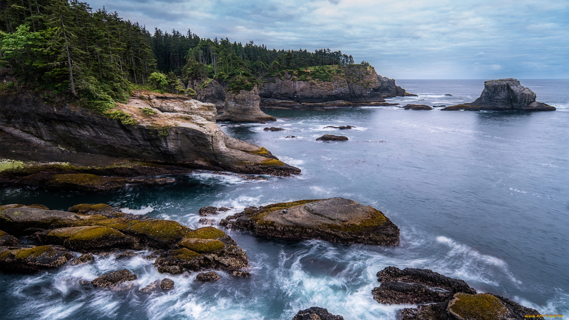 природа, побережье, берег, море