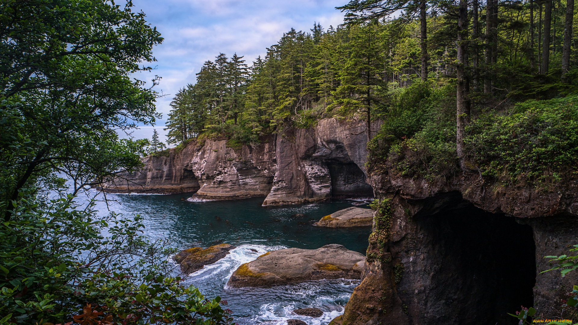 природа, побережье, берег, море