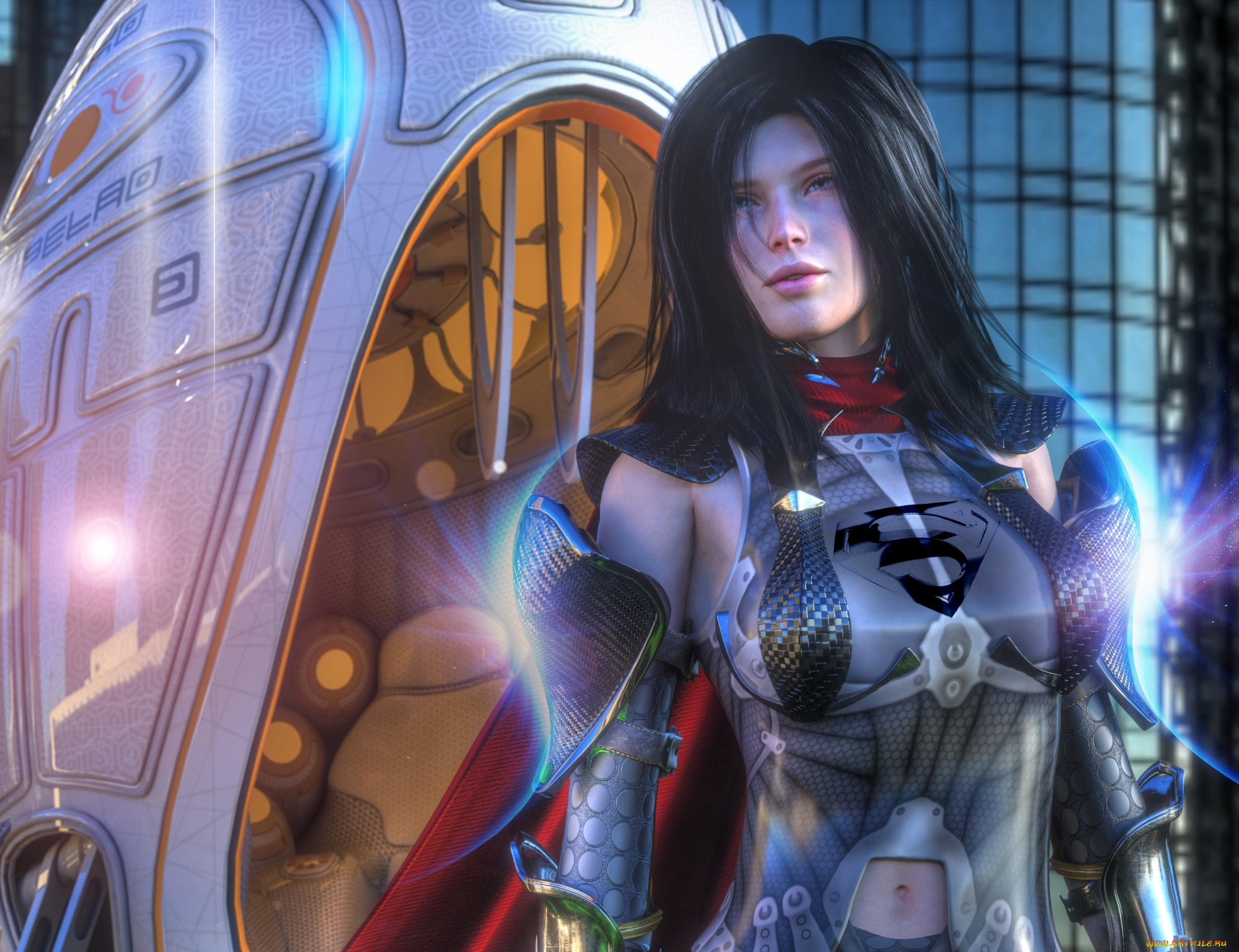 3д, графика, фантазия, , fantasy, взгляд, девушка, фон