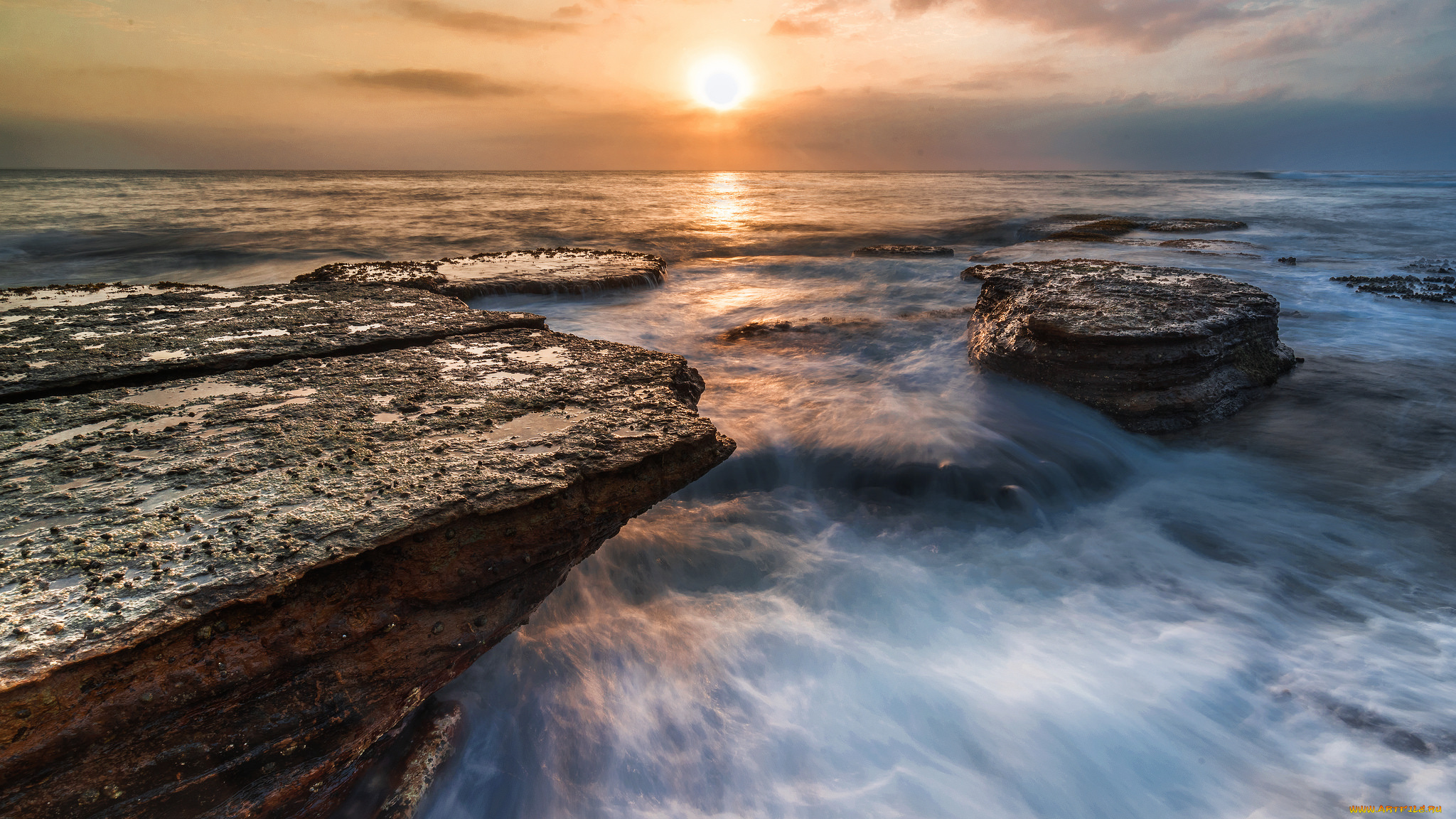 природа, побережье, берег, море