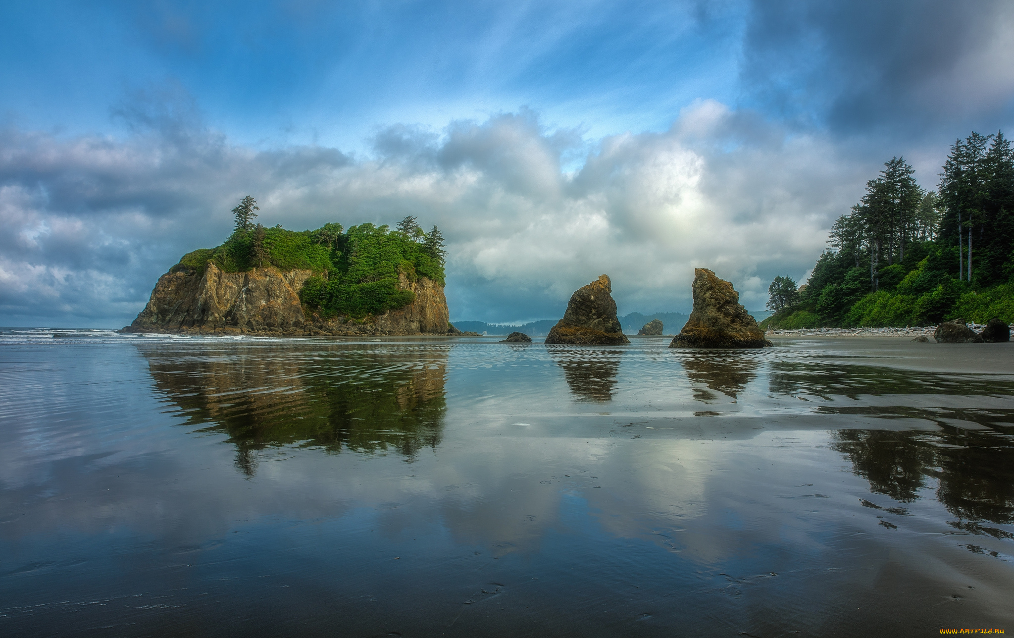 природа, побережье, берег, море