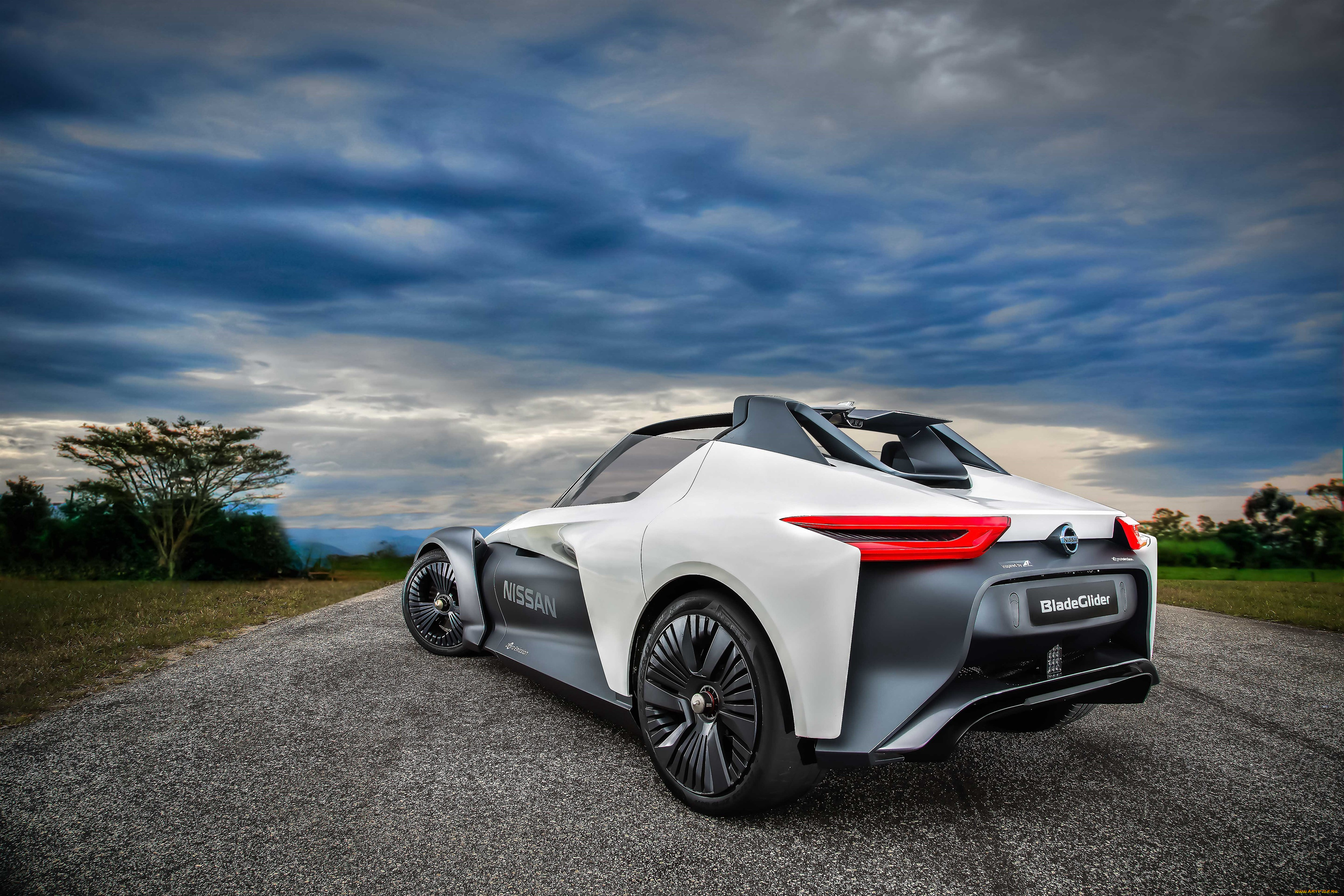 автомобили, nissan, datsun, prototype, bladeglider, 2016г
