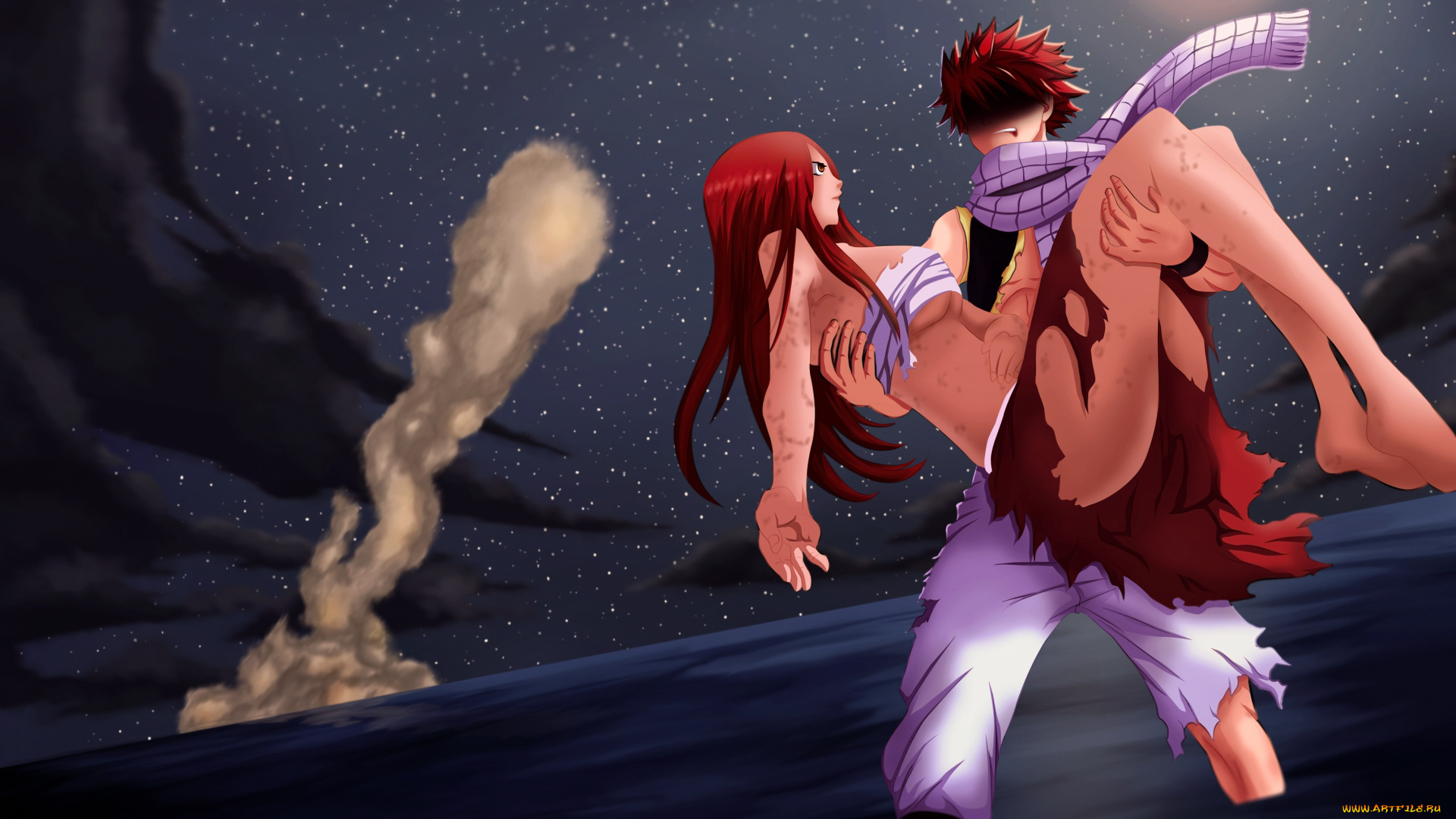 аниме, fairy, tail, хвост, феи