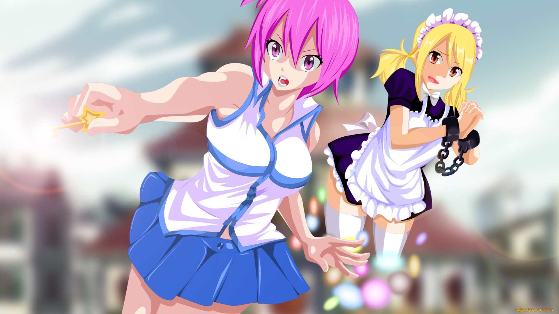 аниме, fairy, tail, хвост, феи