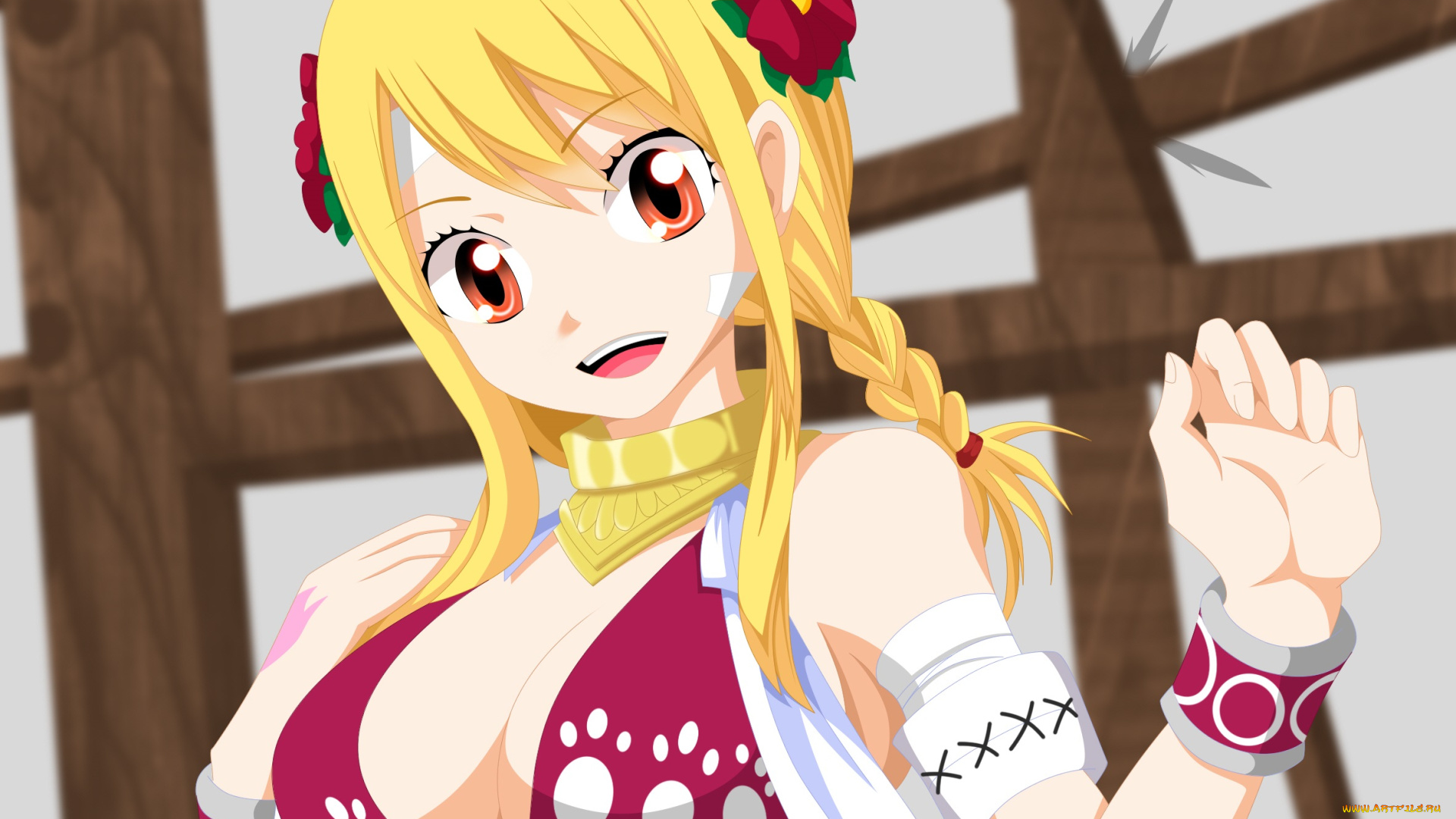 аниме, fairy, tail, люси