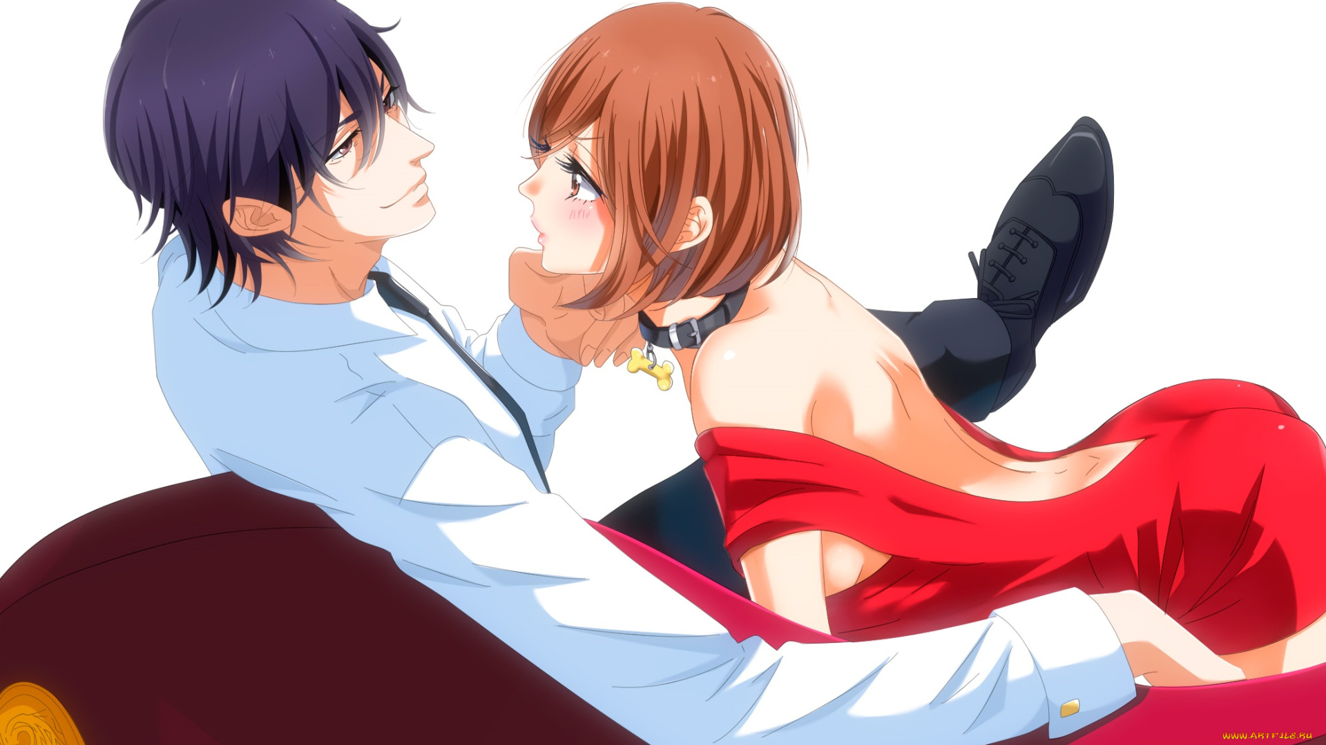 аниме, love, tore, двое