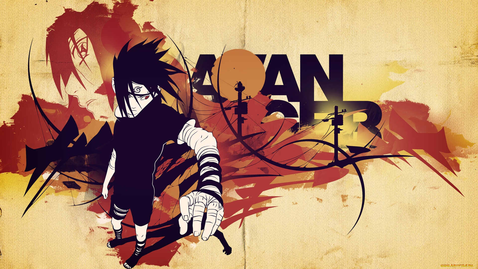 аниме, naruto, саске