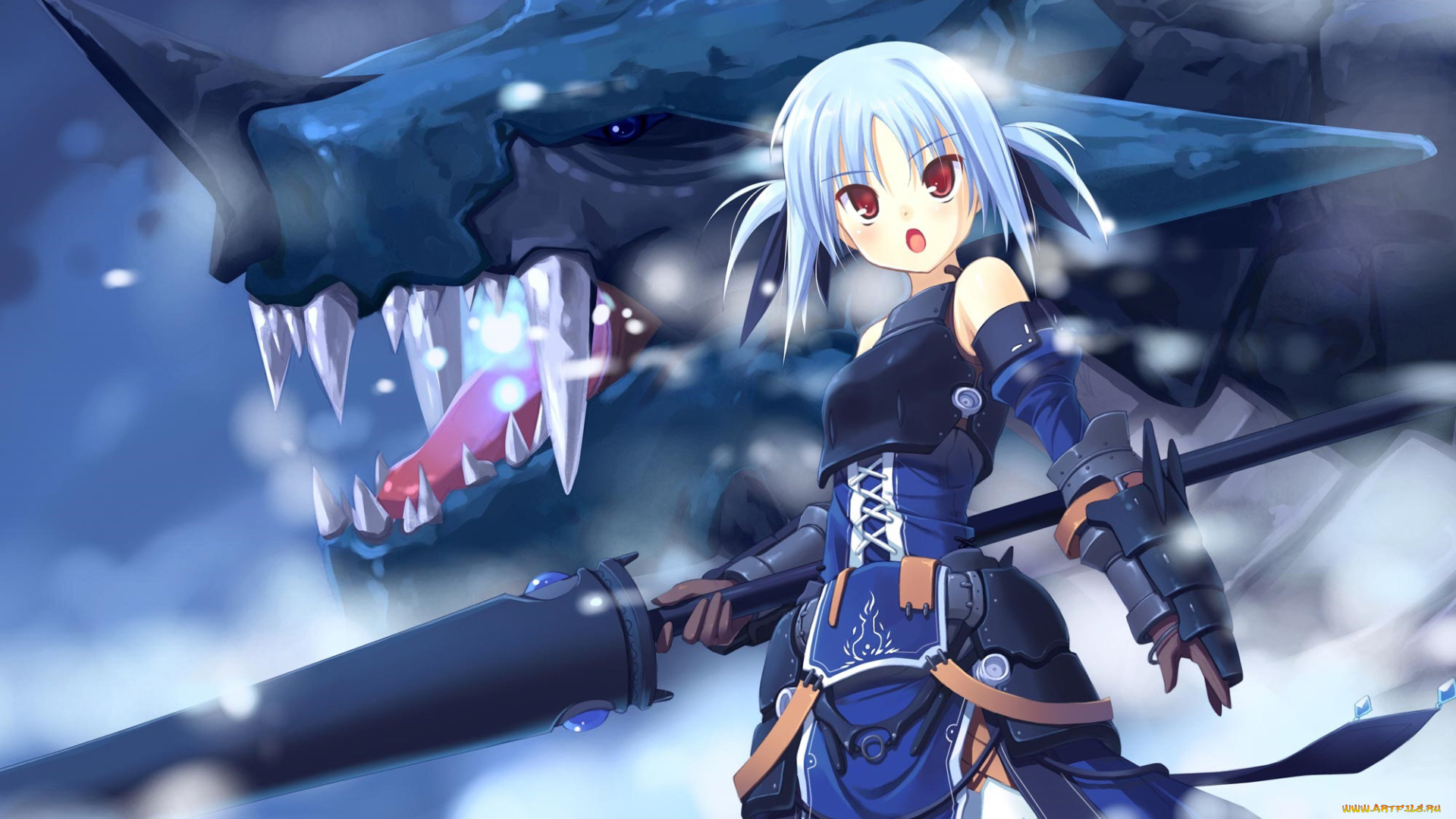 аниме, оружие, , техника, , технологии, девушка