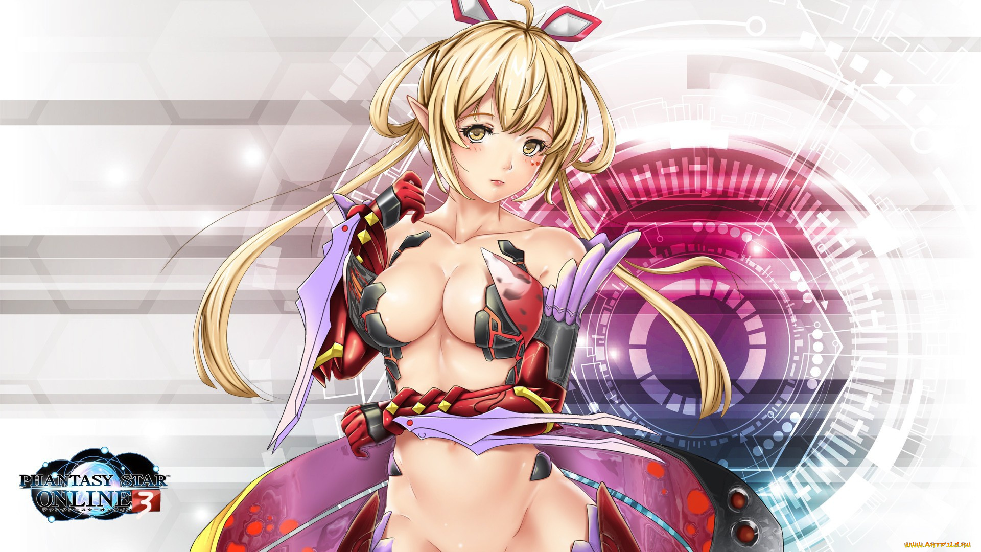 аниме, phantasy, star, online, phantasy, star, online