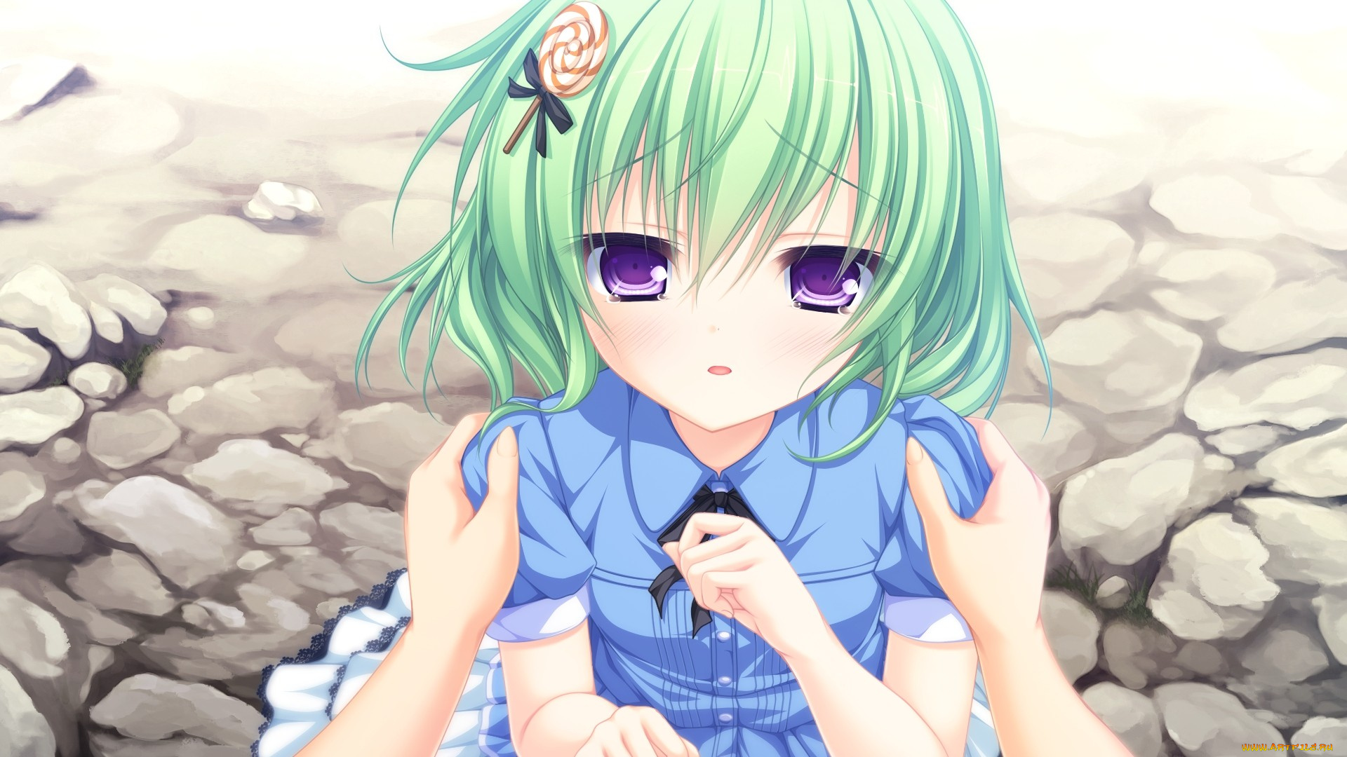 аниме, unknown, , другое, фон, взгляд, девушка