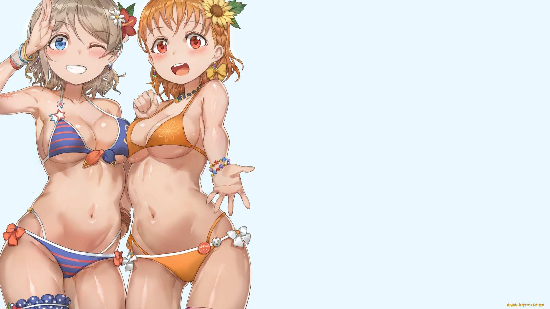 аниме, unknown, , другое, takami, w, atanabe, you, yohan, chika