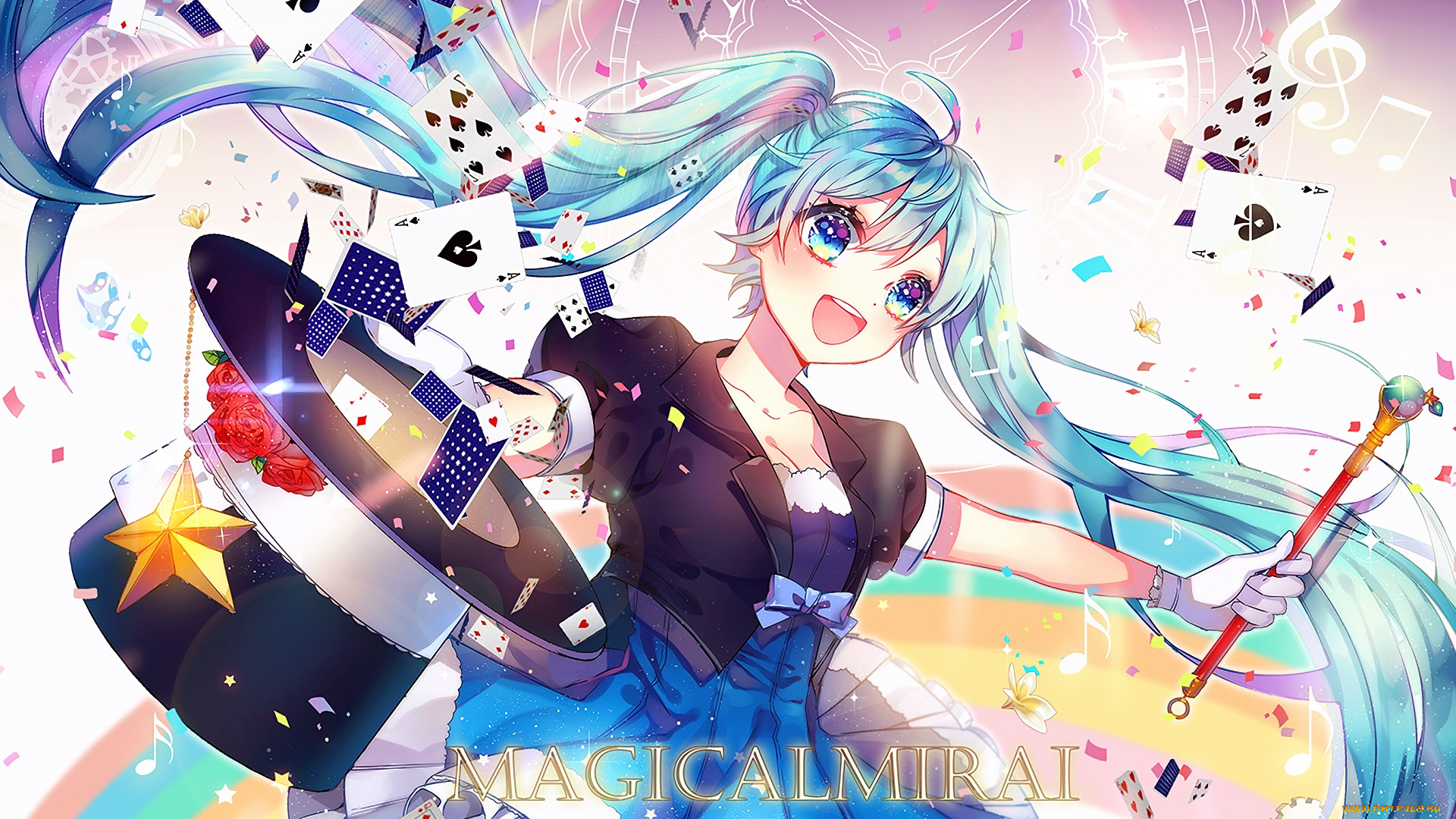 аниме, vocaloid, девушка