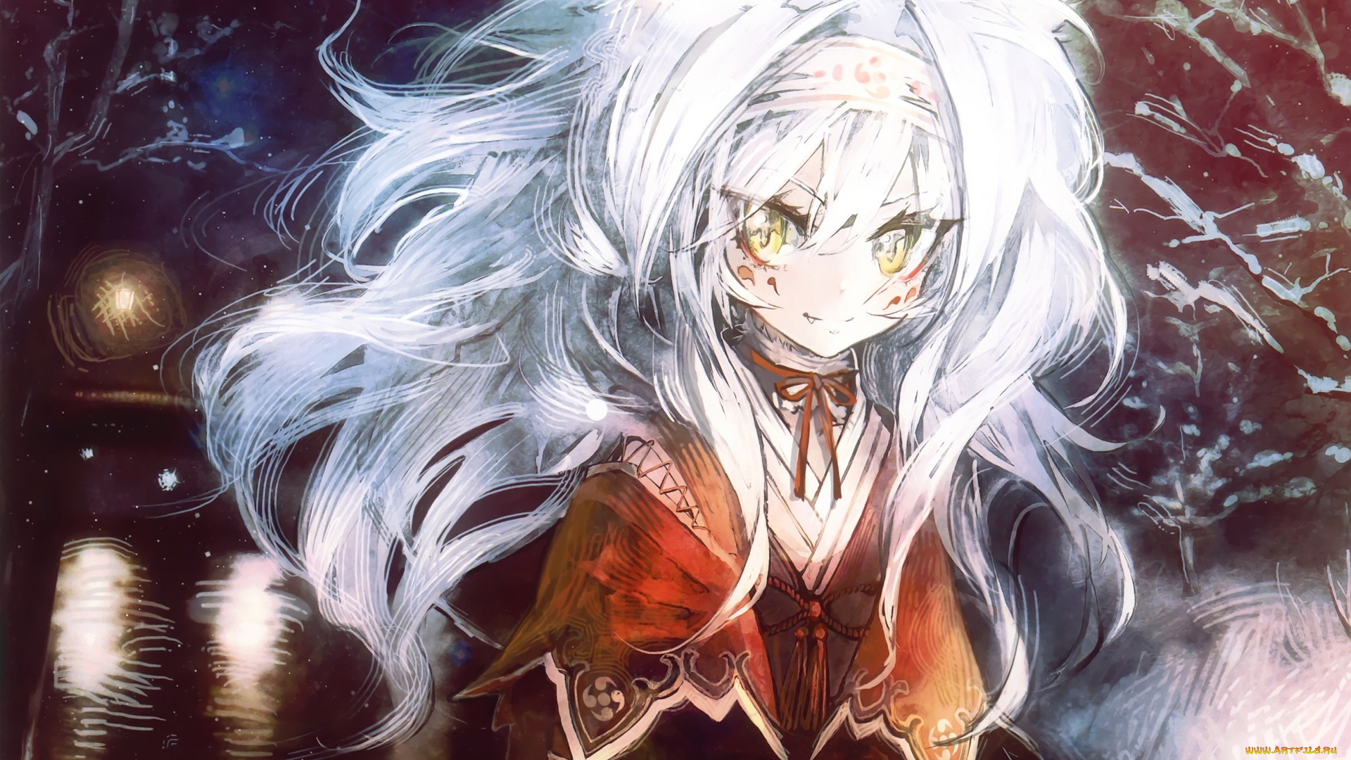 аниме, животные, , существа, девушка