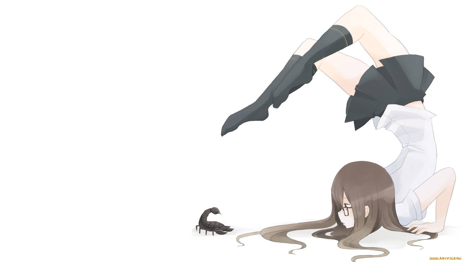 аниме, животные, , существа, девушка