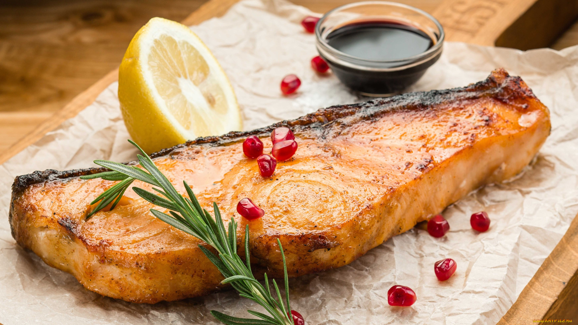 еда, рыба, , морепродукты, , суши, , роллы, розмарин, лосось, соус, гранат, лимон