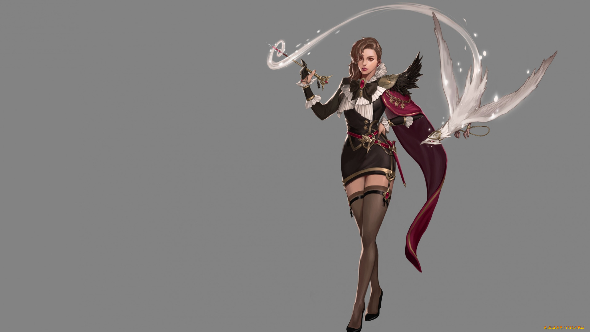 фэнтези, магия, девушка, арт