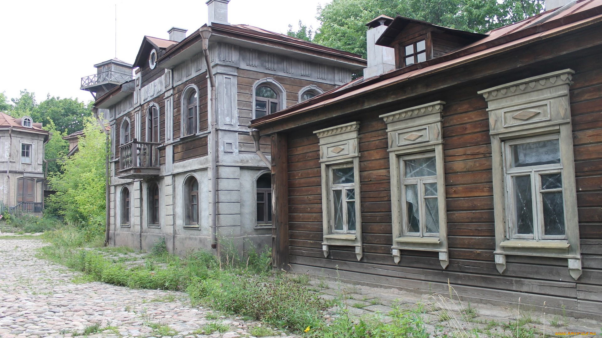 города, -, улицы, , площади, , набережные, деревяный, дом, старая, москва, лето, мосфильм