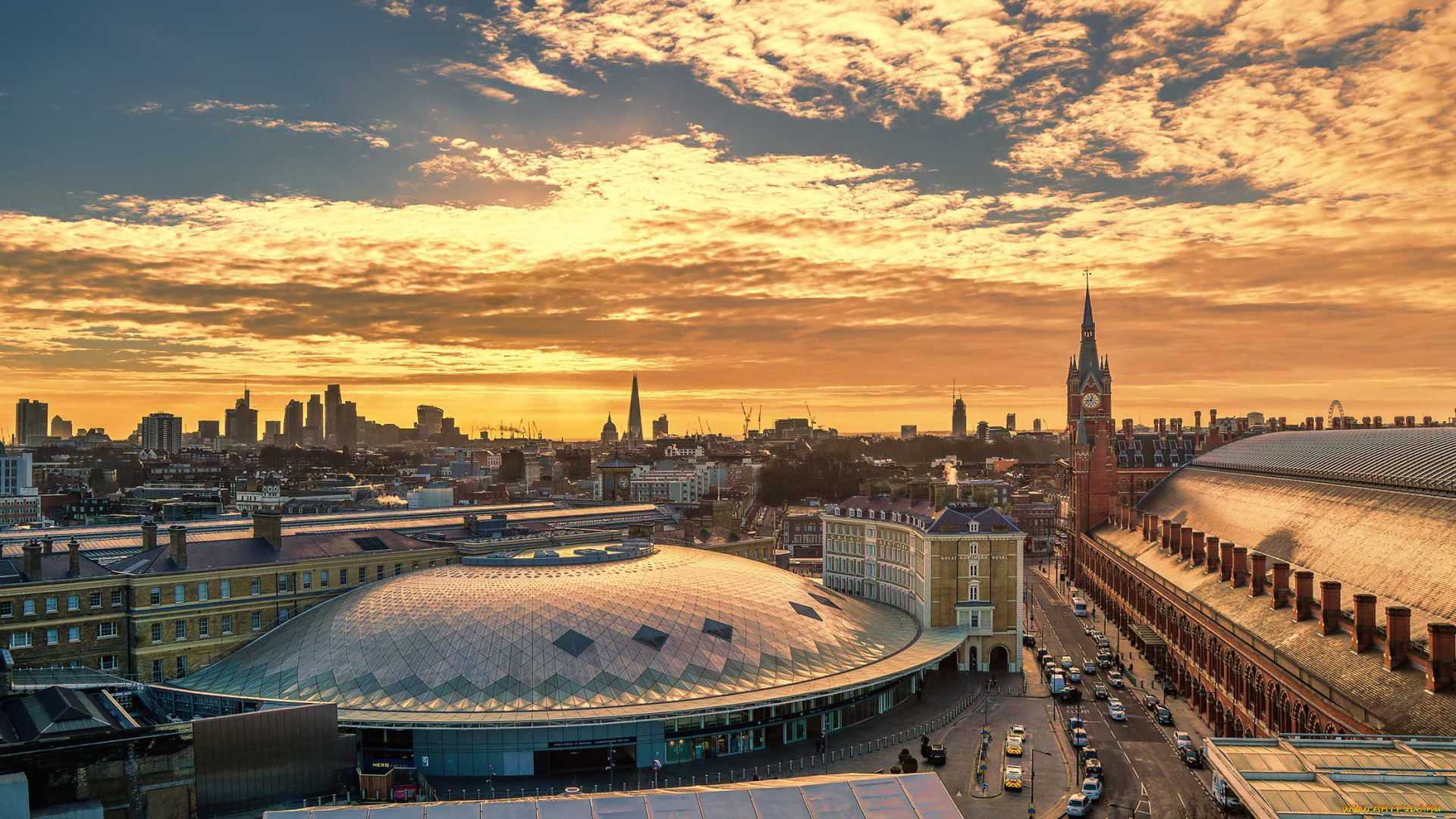 king`s, cross, st, pancras, -, london, города, лондон, , великобритания, простор