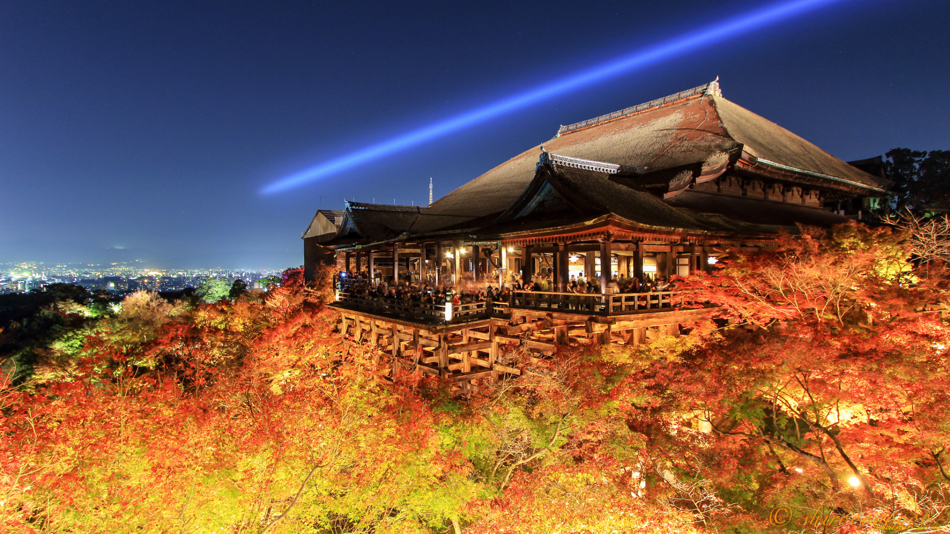 kiyomizu-dera, kyoto, города, киото, , Япония, простор