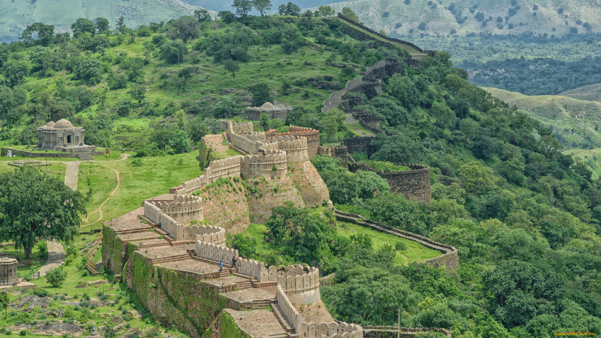 kumbhalgarh, fort, города, -, дворцы, , замки, , крепости, простор