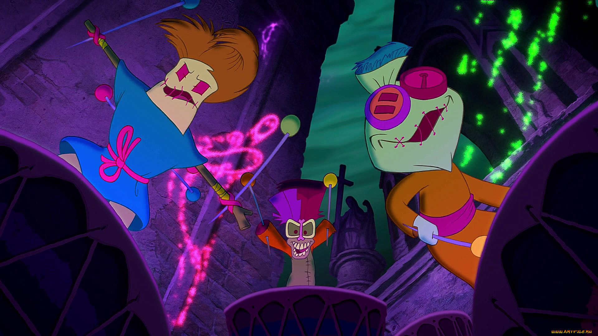 мультфильмы, the, princess, and, the, frog, барабан, кукла, нежить