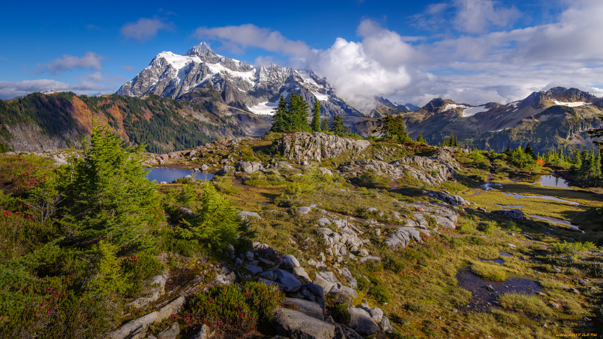 природа, горы, простор